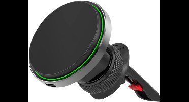 Magnetische Telefoonhouders Auto met Qi Draadloze Oplader Auto - 15W Autolader - Metalen Ring - Autohouder - Ventilatierooster - Telefoonhouder - GSM Houder - Geschikt voor iPhone 16,15,14,13,12