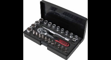 KS Tools Ratelsleutel. doppen en bit set 1/4'' 26-delig 917.0626