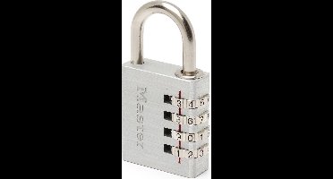 MasterLock 4-cijferig hangslot aluminium 40mm, 7640EURD