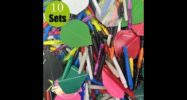 Dartflights en Dartshafts - 10 sets