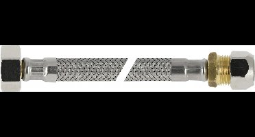 Bonfix RVS aansluitleiding flexibele slang 35cm binnendraad x knel 3/8inch x 15mm