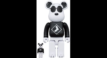 400% & 100% Bearbrick Set - Snoopy White Sox (MLB x Peanuts)