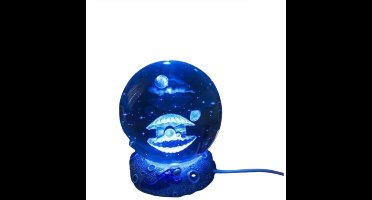 8Cm 3D Kristallen Bol Kerst Cadeau Decoratie Decoratie 2025 Ballen Naar Huis Sneeuw Glazen Bol Decoraties