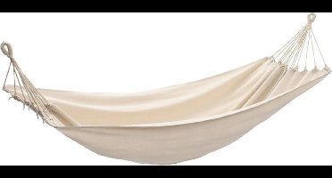 vidaXL - Hangmat - 260x150 - cm - crèmekleurig