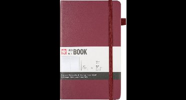 Sakura gelijnd harde kaft notitieboek groot Moerbei