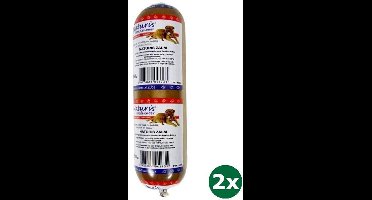 2x650 gr Naturis houdbaar zalm hondenvoer