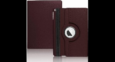 Ntech Apple iPad 9.7 (2018) Hoes Case Cover 360° draaibaar Multi stand Bruin
