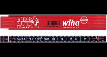 Wiha Duimstok LongLife® Plus Composite 2 m metrisch, 10 delen - 37067