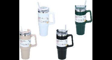 alpina Thermosbeker Met Rietje - 4 Kleuren