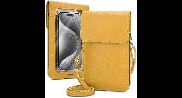 Mobielhoesje geschikt voor Oppo A77 5G / Realme Narzo 50 5G in GEEL Etui Case Cover Handtas voor dames