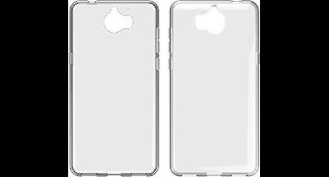 Ntech Hoesje Geschikt voor Huawei Y5-2017 Transparant Siliconen Ultra Thin hoesje