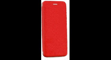 Ntech Geschikt voor Samsung Galaxy S10e Luxe Rood TPU / Kunststof Flip Cover met Magneetsluiting