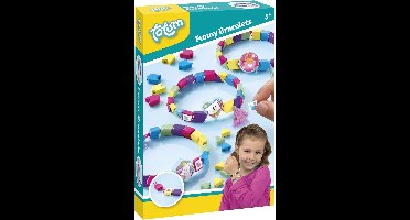 Totum 3 vrolijke armbandjes maken - Funny Bracelets - knutselen creatief speelgoed junior meisjes vanaf 5 jaar cadeau tip