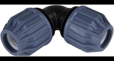 Tyleen toebehoren knie pp zwart / blauw25 mm naar 25 mm Deltafix