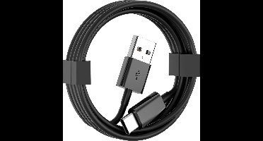 USB A naar USB C Kabel - 1,5 Meter Oplaadkabel 1x - Zwart