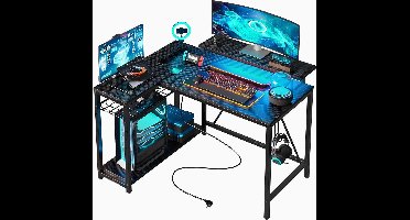 Gaming Bureau met LED Verlichting - Computertafel - Computermeubel