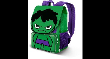 Karactermania - Marvel Hulk Angry-Kleine EXP uitbreidbare Rugzak - Backpack - groen