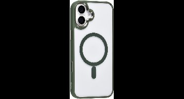 TUNIQ telefoonhoesje voor Apple iPhone 16 Plus - MagSafe siliconen backcover - Groen