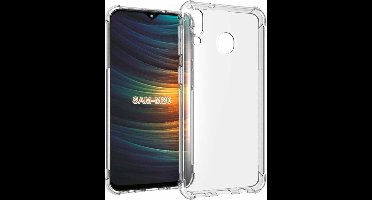 Ntech Hoesje Geschikt Voor Samsung Galaxy M20 Anti Shock Back hoesje