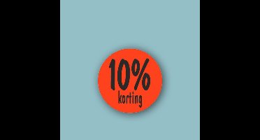 Korting Sticker 10% -Sticker-Etiket- 500st.