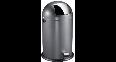 EKO - Kickcan 40 liter - Steel - donkergrijs - Prullenbak