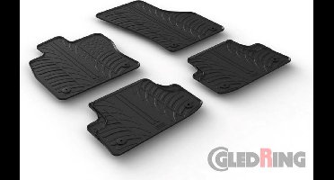 Gledring Rubbermatten passend voor Audi A3 HB/Sportback/Sedan 2012- (T profiel 4 delig + montageclips)