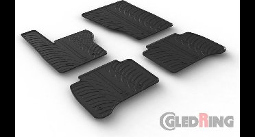 Gledring Rubbermatten passend voor Range Rover Sport 7/2013- (T profiel 4-delig + montageclips)