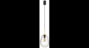 Lyora Glazen hanglamp Pear Short Ø 22cm goud met helder glas - 8673
