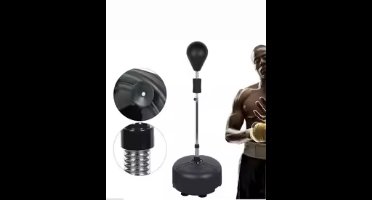 Boksbal Staand - Boxbal Volwassenen - Bokszak - Zwart