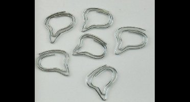 Kikkerland Talking Point Paper Clips Box of 50 Silver (PC13)