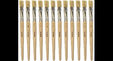 Kangaro Lyonse penseel - maat 18 - kort ongelakt hout - doos a 12 stuks - K-840318