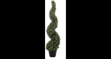 Emerald - Kunstplant Buxus spiraal UV 120cm - Kunstplant voor binnen