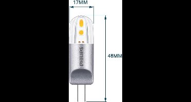 Philips LED Steeklamp G4 – 2W – Dimbaar – 2700K Warm Wit – CorePro Capsule – 12V – 215 Lumen - Art : 8718696578650