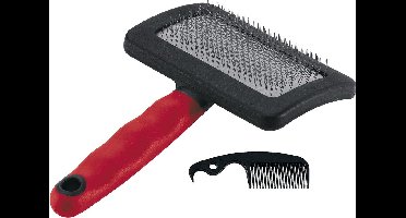 Ferplast Slicker Borstel Rood & Zwart XL
