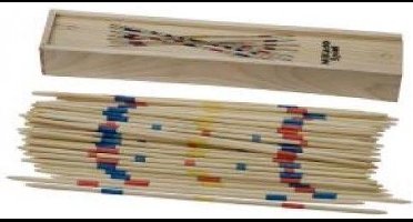 Mikado in blank houten kist 25 cm.