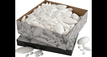 Ufo's van styropor, afm 3-12 cm, ovaal, 420 assorti