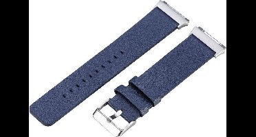 Just in Case Lederen armband voor Fitbit Ionic - blauw