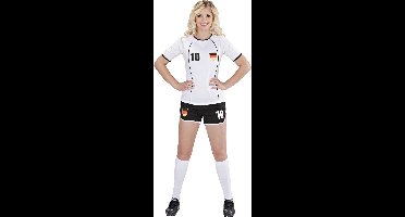 "Duitse voetbal supporter outfit voor vrouwen  - Verkleedkleding - Medium"