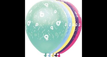 8 jaar feestballonnen - ballon - leeftijd -  5 stuks