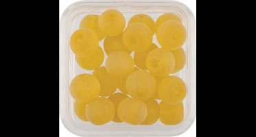 Glasparels Rond Mat Geel