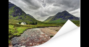 Poster Uitzicht met groene omgeving van Glen Coe in Schotland - 30x20 cm