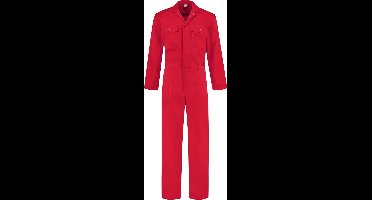 EM Workwear kinderoverall pol/kat Rood met verdekte ritssluiting maat 74