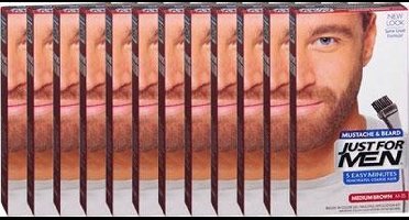 "Just For Men Middenbruin M-35 Voor Snor, Baard En Bakkebaarden Voordeelverpakking"