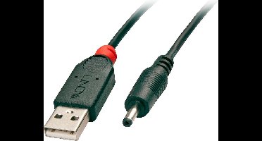 Lindy - Adapterkabel USB A 3,5/1,35mm DC-Hohlstecker