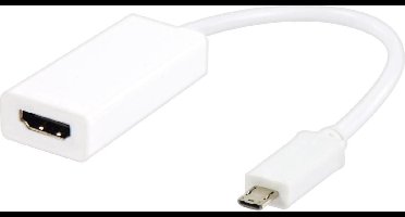 Micro USB naar HDMI adapter MHL 11 pins wit