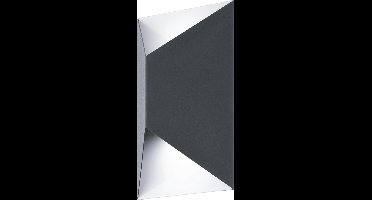 EGLO Predazzo - Buitenverlichting - Wandlamp - 2 Lichts - LED - Antraciet, Wit