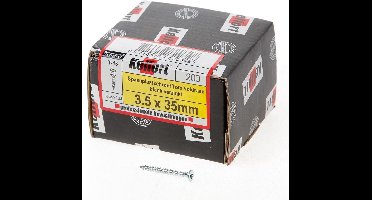 Kelfort Spaanplaatschroef platverzonken kop verzinkt T15 voldraad 3.5 x 35mm (Prijs per 200 stuks)