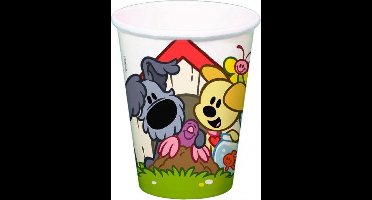 Woezel en Pip met mol bekers 8 stuks