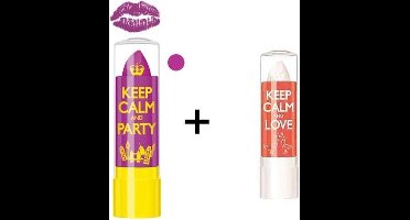 Rimmel Keep Calm and Party Violet Blush & Keep Calm and Love Crystal Clear Lip Balm