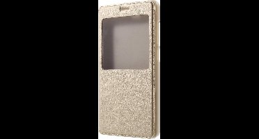 Shop4 - Geschikt voor Xiaomi Redmi 4A Hoesje - Window View Case Lychee Goud